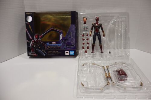 SH Figuarts Spider-man Iron Spider Avengers Endgame Final Battle OPENED COMPLETE - Picture 1 of 10