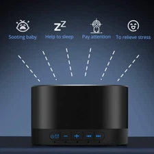 Magicteam White Noise Machine with 20 Non Looping Natural Soothing Sounds