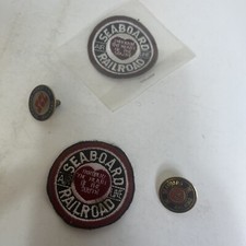 Lot Of 4 Seaboard Air Line Railroad Embossed Patch Tie Tac