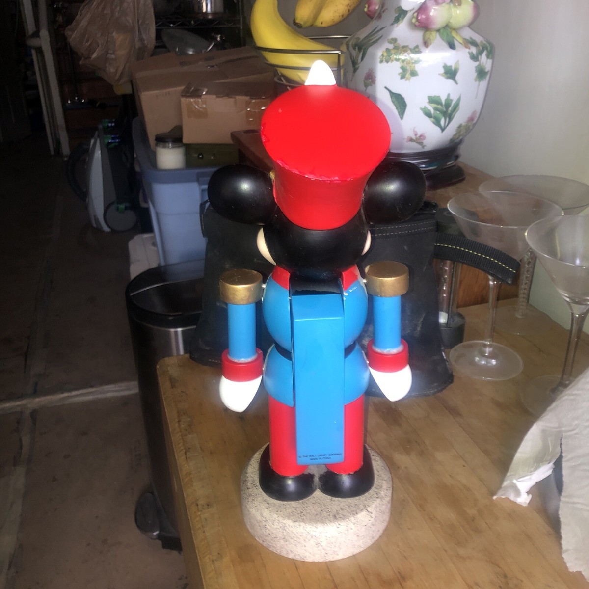 Casse-noisette Mickey Mouse 25,4 Cm - Figurine Décorative En Bois Et Résine, Licence Officielle Disney