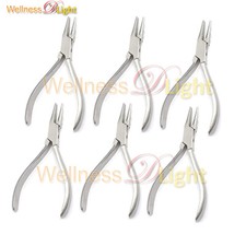 Pack of 6 Wire Looping Plier Coiling Forming Bending Smooth 3 Step Jaw Surgi Ins