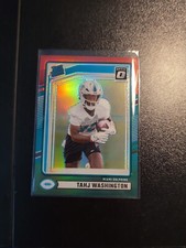 2024 Donruss Optic Rated Rookie Holo Tahj Washington Red And Green  #346 RC...