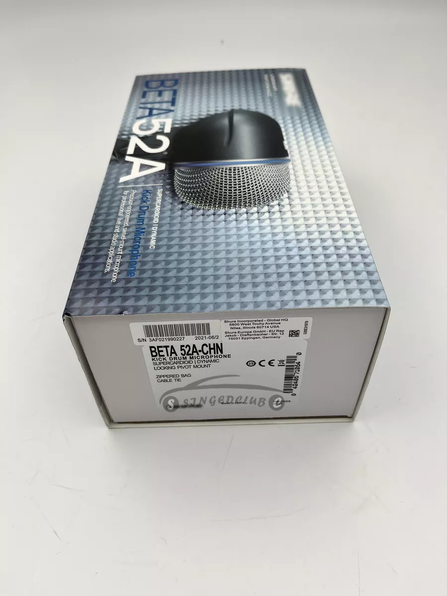 Shure BETA52A Kick Drum Microphone for sale online | eBay Shure BETA52A Kick Drum Microphone for sale online | eBay