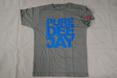 T-Shirt Grigia Pure Dee Jay Nuova Ufficiale Marca Hip Hop Pure