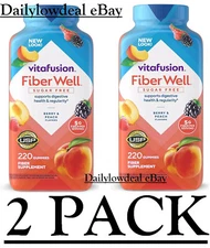 2 PACK - Vitafusion Fiber Well Gummies (220 ct.) {Total 440 Gummies} FAST SHIP