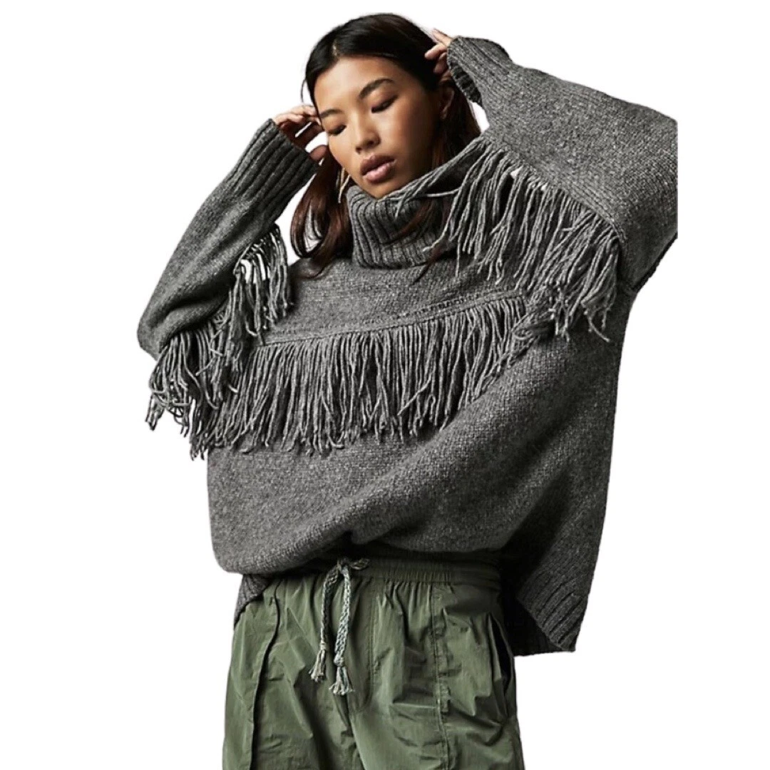 Free people grey sweater store