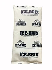 6 Pk Ice-Brix Reusable NonToxic Food Safe Ice Pack 3 oz Gel 5" x 2 3/4" x 3/4"