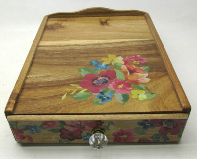 Pioneer Woman Wildflower Whimsy Coffee Pod Storage K Cup Holder 4 Row Drawer