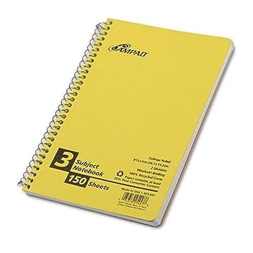 Ampad De Oro De Fibra Cuaderno Personal, Colegio/Mediano, De 7 X 5 Verde Clasico 100 Hojas