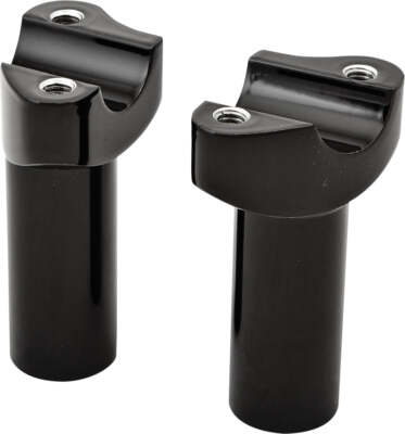 H Bar Risers 3.5'' Straight Black