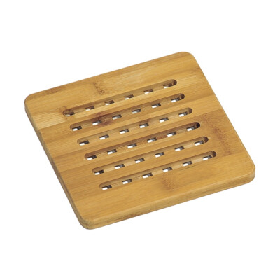 Kesper 58741 Topfuntersetzer eckig (LxBxH): 19x19x1 cm, natur