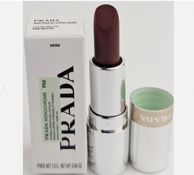 PRADA MONOCHROME P56 NOTTE 口紅 Prada Monochrome Lipcolor In Hyper Matte P56 Notte - Burgundy Wine