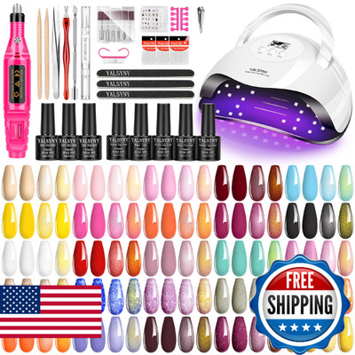 Nail Polish Kit with UV Light 25 Colors Gel Polish Starter Kit