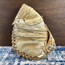 Rawlings RCM45 Catchers Mitt Leather Baseball Glove Deep Well Pocket Lite Toe