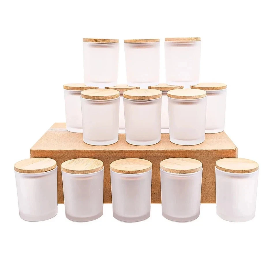 15 Pack 7oz Frosted Glass Candle Jars with Bamboo Lids and Labels
Opens in a new window or tab