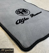 Autoteppich Fußmatten geeignet für Alfa 147 Grau Velours 4tlg Velours 2000-2010