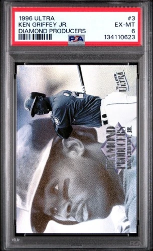 1996 Ultra Diamond Producers Ken Griffey Jr. Diamond Producers #3 PSA 6