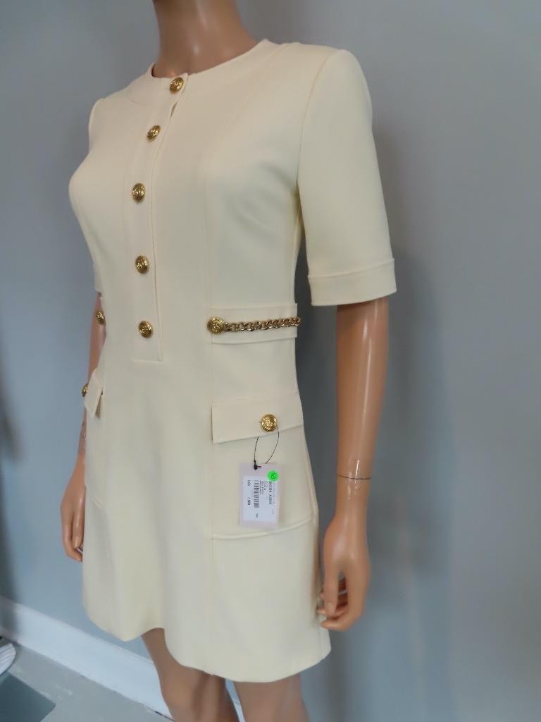 GUCCI★素敵!Ivory Double G Chain Logo Dress NWT GUCCI Ivory Double G Chain Logo Dress Size S | eBay