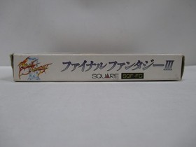 NES -- FINAL FANTASY 3 -- Box. Can data save! Famicom, JAPAN Game. 10725