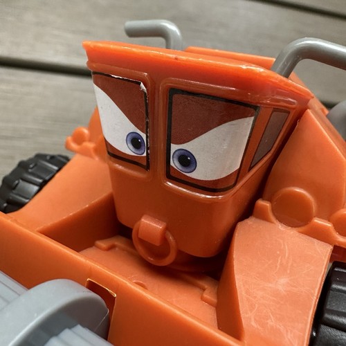 Disney Pixar Cars Frank the Combine Harvester 2014 Orange Plastic Toy 6" Used - Picture 5 of 16