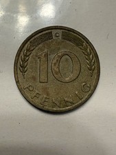 10 Pfennig Coin - 1 Piece - Coin West Germany - Jaeger 383 - 1967 G - 2/2/3