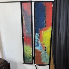 Abstract Art Granada Nicaragua Painting Panels Vintage Galeria Nicart G. Hitalo
