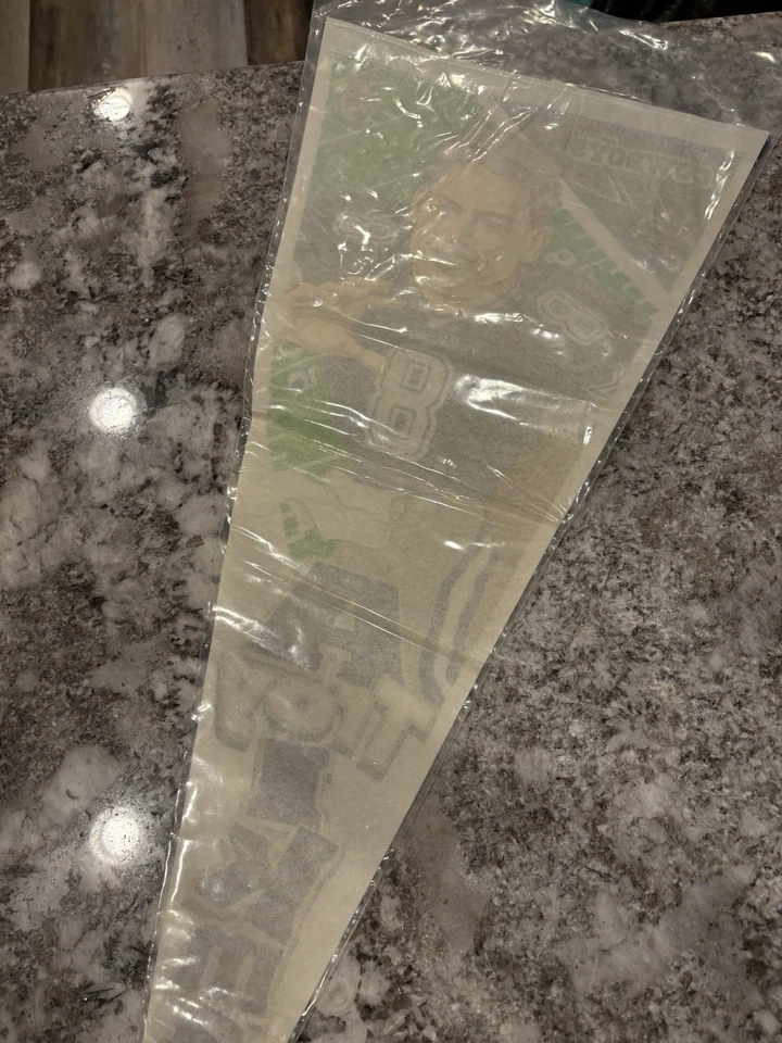 Vintage 90s Troy Aikman Dallas Cowboys Pennant In Sleeve VG - Image 4 of 4