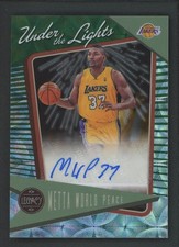 2022-23 METTA WORLD PEACE AUTO PANINI CHRONICLES LEGACY UNDER THE LIGHTS CHOICE