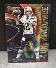 2020 Select Tom Brady Unbreakable Prizm Tie Dye #/25 Patriots