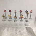 Vintage Dinky Toys 11 Metal Road Signs Meccano Ltd., Made In England