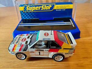 SuperSlot Scalextric Audi Quattro Shell Oils See Description Boxed Good Cond.