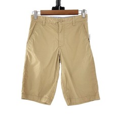 Old Navy Khaki Bermuda Shorts Size 12 Regular Cotton Blend Chino Boys New Youth