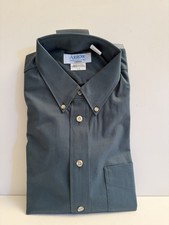 Vintage Arrow 100 Cotton Short Sleeve Button Up Shirt Mens L Green Deadstock 