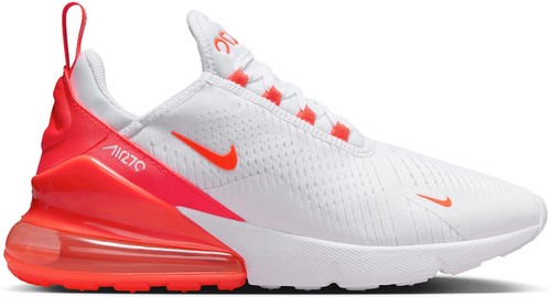 三味線本体 白とオレンジ Nike Air Max 270 White Bright Crimson White Sneakers HJ3222-102