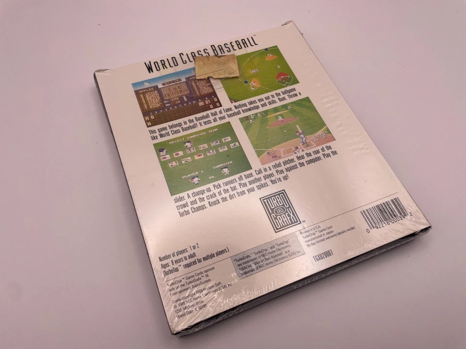 World Class Baseball (TurboGrafx-16, 1989) *Sealed* Brand New vintage video game - Image 2 of 4