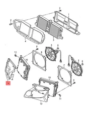 Genuine AUDI R8 423 429 Air Guide  R  420121282B
