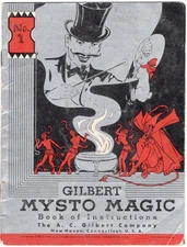 GILBERT MYSTO MAGIC trick booklet #1 (1938) - belonged to artist Noel Spangler