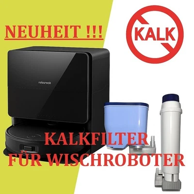 MARKENLOS Wasserfilter Adapter für Roborock Saros, QRevo, Curv, S8 und S7 inkl. Kalkfilter