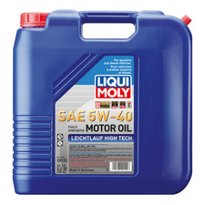 Liqui Moly Leichtlauf High Tech 5W-40 20L Full Synthetic Engine Oil 20122 39.46 per gallon