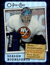 2007-08 O-Pee-Chee Season Highlights Wade Dubielewicz New York Islanders #SH14