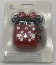 Disney Parks Minnie Dots Charging Headphone Case Airpods Wireless New