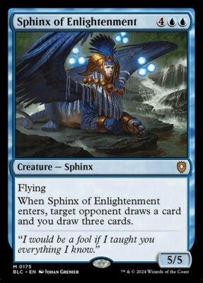 x1 Sphinx of Enlightenment M MTG Commander: Bloomburrow M/NM, English