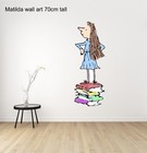 NEW MATILDA ROALD DAHL 70cm tall vinyl Wall Art sticker