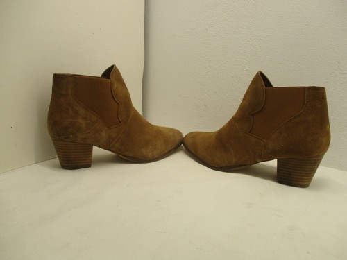 Coolway Botines Cuero Gamuza Marrón Dorado Mujer Talla 41 EUR - Imagen 5 de 9