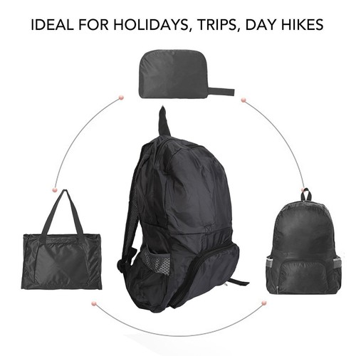 2 in 1 Faltbarer Rucksack Leicht Wasserdicht Reise Faltrucksack für Spaziergang - Bild 2 von 12