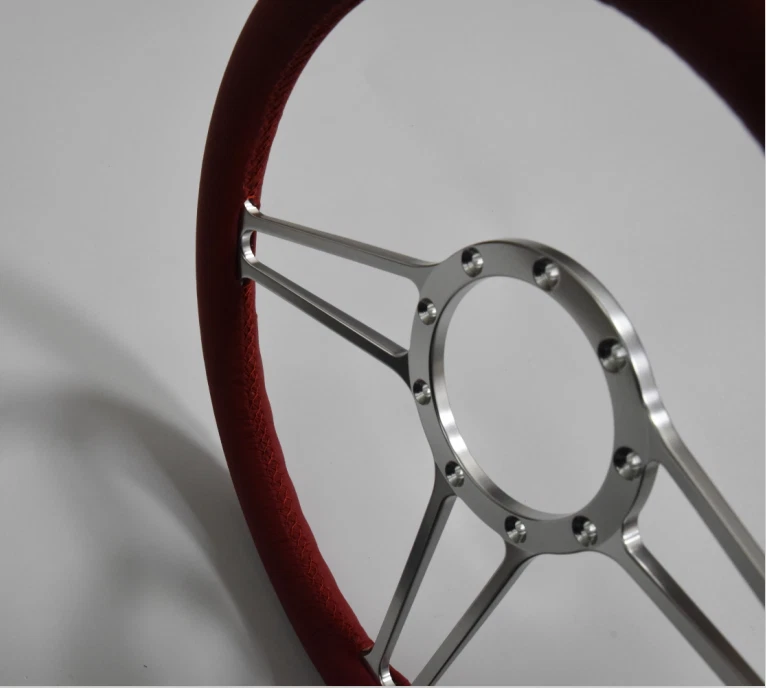 14" Billet Steering Wheels Burgundy Full Wrap Dodge Challenger Charger Daytona - Изображение 2 из 4