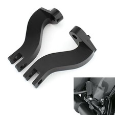 Black Passenger Rear Foot Peg Mount Bracket For Harley Davidson Touring 1993-23