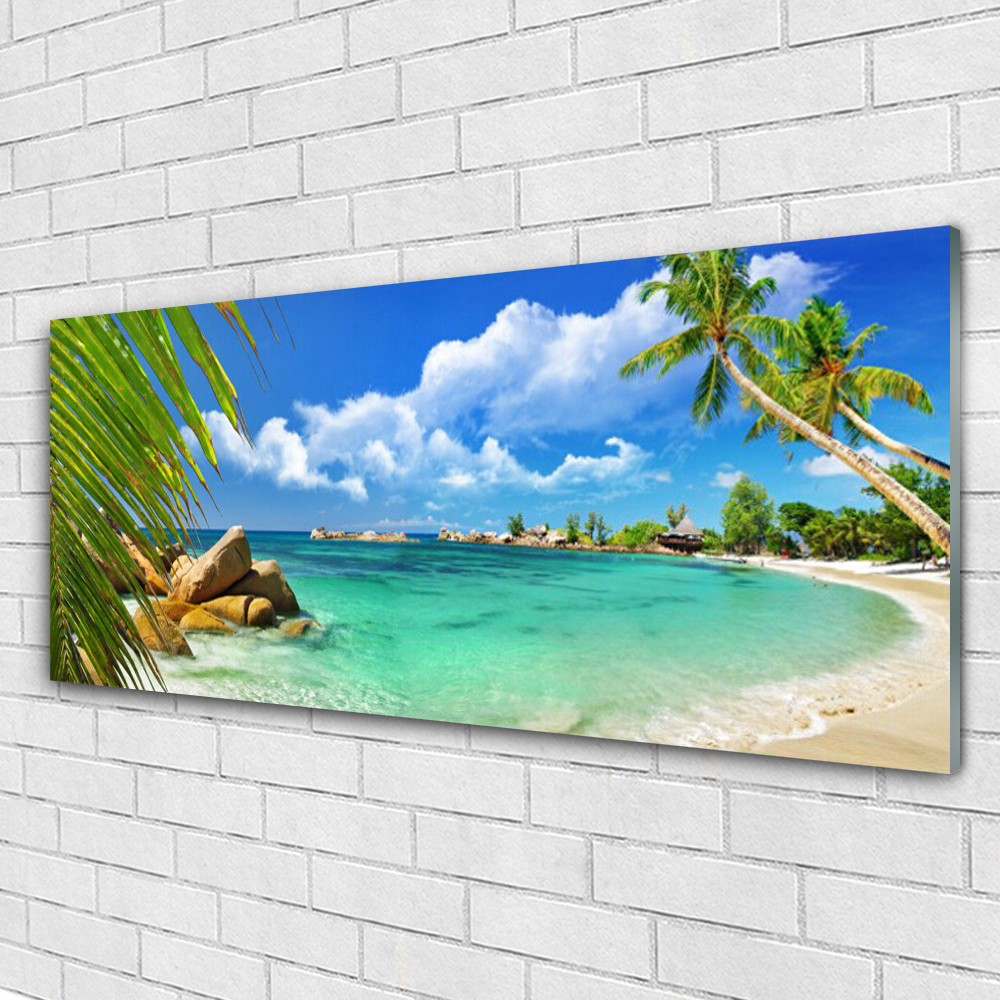 Tableau en verre acrylique paysage de mer pour une ambiance sereine
