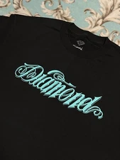 VINTAGE DIAMOND SUPPLY CO GIANT SCRIPT  T SHIRT (LARGE) (BLACK) COLD AS ICE SADE