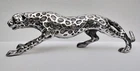 Large Leopard Metal Statue Jaguar Panther 19 inches Lion Decorative Figurine